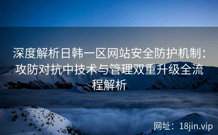 深度解析日韩一区网站安全防护机制:攻防对抗中技术与管理双重升级全流程解析 深度解析日韩一区网站安全防护机制:攻防对抗中技术与管理双重升级全流程解析