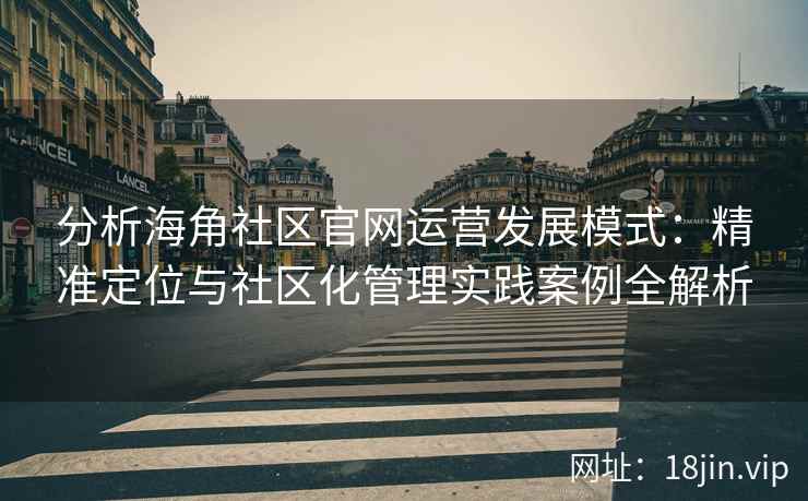 分析海角社区官网运营发展模式：精准定位与社区化管理实践案例全解析